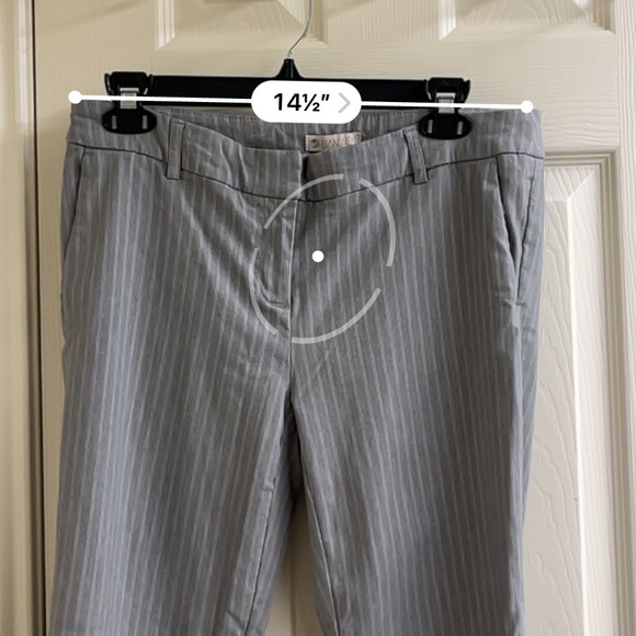 Eliane Rose grey pinstripe slacks trousers straight leg dress pants corp… - Picture 8 of 9